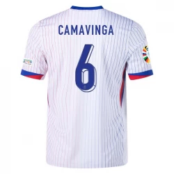 Frankreich Eduardo Camavinga #6 Auswärts Trikot EM 2024 Fußballtrikot