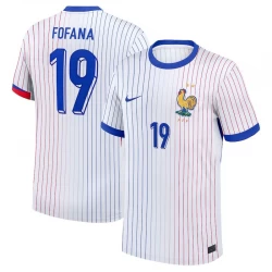Frankreich Fofana #19 Auswärts Trikot EM 2024 Fußballtrikot