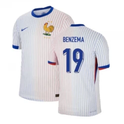 Frankreich Karim Benzema #19 Auswärts Trikot EM 2024 Fußballtrikot