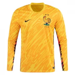 Frankreich Torwart Heim Trikot EM 2024 Langarm Fußballtrikot