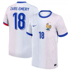 Frankreich Zaire-emery #18 Auswärts Trikot EM 2024 Fußballtrikot