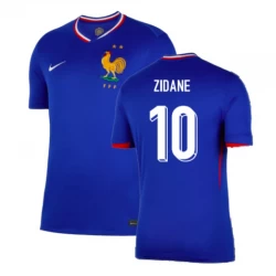 Frankreich Zinédine Zidane #10 Heim Trikot EM 2024 Fußballtrikot