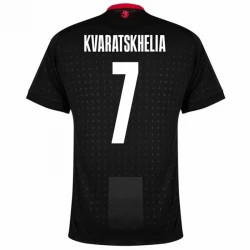 Georgia Khvicha Kvaratskhelia #7 Auswärts Trikot EM 2024 Fußballtrikot