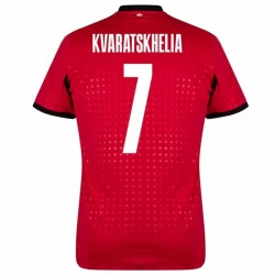Georgia Khvicha Kvaratskhelia #7 Ausweich Trikot EM 2024 Fußballtrikot