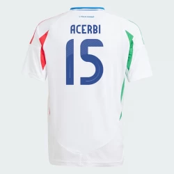 Italien Acerbi #15 Auswärts Trikot EM 2024 Fußballtrikot