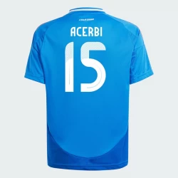 Italien Acerbi #15 Heim Trikot EM 2024 Fußballtrikot