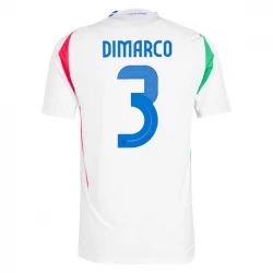 Italien DiMarco #3 Auswärts Trikot EM 2024 Fußballtrikot