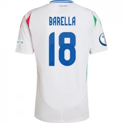 Italien Nicolò Barella #18 Auswärts Trikot EM 2024 Fußballtrikot