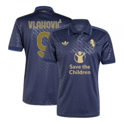 Juventus FC Vlahovic #9 Ausweich Trikot 2024/25 Save The Children Fußballtrikot