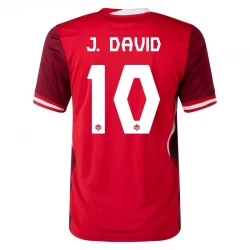 Kanada J. David #10 Heim Trikot Copa America 2024 Fußballtrikot