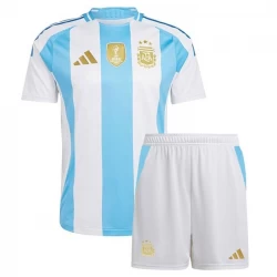 Kinder Argentinien Heim Trikotsatz Copa America 2024 Fußballtrikot