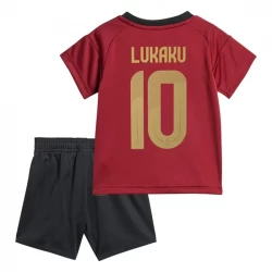 Kinder Belgien Romelu Lukaku #10 Heim Trikotsatz EM 2024 Fußballtrikot