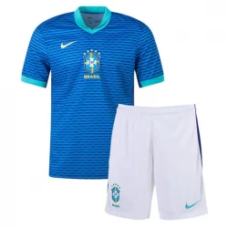 Kinder Brasilien Auswärts Trikotsatz Copa America 2024 Fußballtrikot