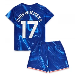 Kinder Chelsea FC Chukwuemeka #17 Heim Trikotsatz 2024/25 Fußballtrikot