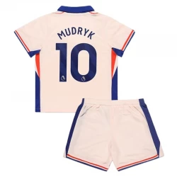 Kinder Chelsea FC Mykhailo Mudryk #10 Auswärts Trikotsatz 2024/25 Fußballtrikot