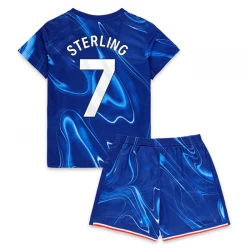 Kinder Chelsea FC Raheem Sterling #7 Heim Trikotsatz 2024/25 Fußballtrikot