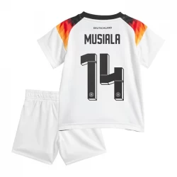 Kinder Deutschland Jamal Musiala #14 Heim Trikotsatz EM 2024 Fußballtrikot