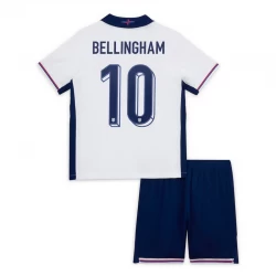 Kinder England Jude Bellingham #10 Heim Trikotsatz EM 2024 Fußballtrikot