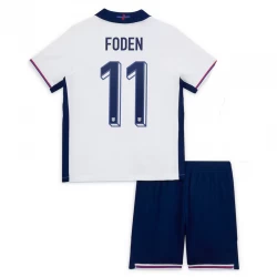 Kinder England Phil Foden #11 Heim Trikotsatz EM 2024 Fußballtrikot