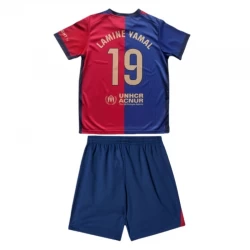 Kinder FC Barcelona Lamine Yamal #19 Heim Trikotsatz 2024/25 Fußballtrikot