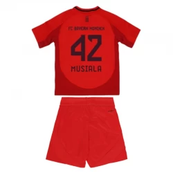 Kinder FC Bayern München Jamal Musiala #42 Heim Trikotsatz 2024/25 Fußballtrikot