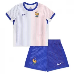 Kinder Frankreich Auswärts Trikotsatz EM 2024 Fußballtrikot