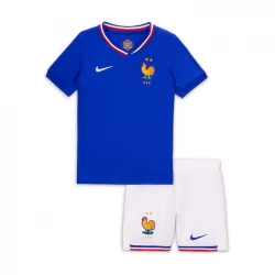 Kinder Frankreich Heim Trikotsatz EM 2024 Fußballtrikot