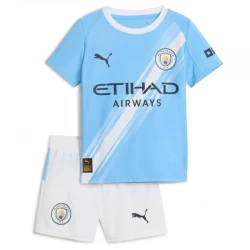 Kinder Manchester City Auswärts Trikotsatz 2025/26 Fußballtrikot