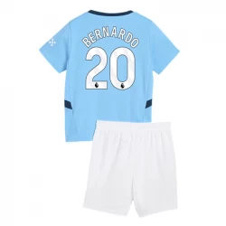 Kinder Manchester City Bernardo Silva #20 Heim Trikotsatz 2024/25 Fußballtrikot