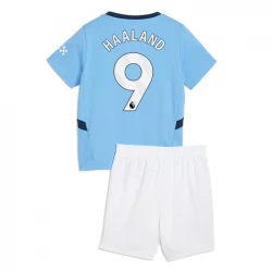 Kinder Manchester City Erling Haaland #9 Heim Trikotsatz 2024/25 Fußballtrikot