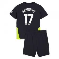 Kinder Manchester City Kevin De Bruyne #17 Auswärts Trikotsatz 2024/25 Fußballtrikot