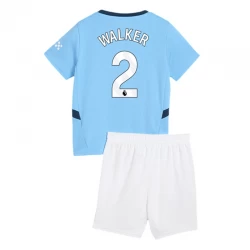Kinder Manchester City Kyle Walker #2 Heim Trikotsatz 2024/25 Fußballtrikot