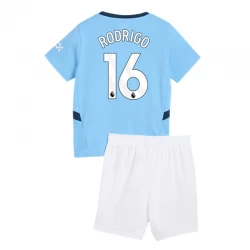 Kinder Manchester City Rodrigo #16 Heim Trikotsatz 2024/25 Fußballtrikot