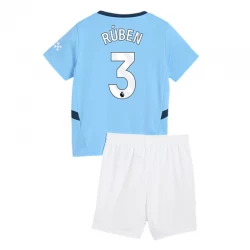 Kinder Manchester City Ruben #3 Heim Trikotsatz 2024/25 Fußballtrikot