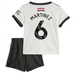 Kinder Manchester United Martínez #6 Ausweich Trikotsatz 2024/25 Fußballtrikot