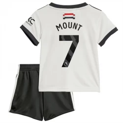 Kinder Manchester United Mason Mount #7 Ausweich Trikotsatz 2024/25 Fußballtrikot