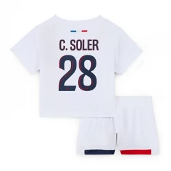Kinder Paris Saint-Germain PSG C.Soler #28 Auswärts Trikotsatz 2024/25 Fußballtrikot