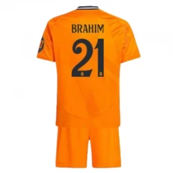 Kinder Real Madrid Brahim #21 Auswärts Trikotsatz 2024/25 HP Fußballtrikot