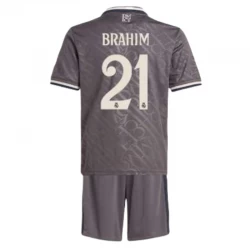 Kinder Real Madrid Brahim #21 Ausweich Trikotsatz 2024/25 Fußballtrikot