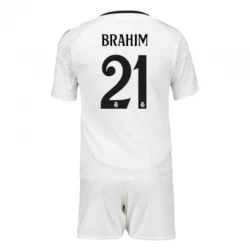 Kinder Real Madrid Brahim #21 Heim Trikotsatz 2024/25 Fußballtrikot