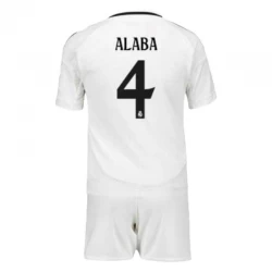 Kinder Real Madrid David Alaba #4 Heim Trikotsatz 2024/25 Fußballtrikot