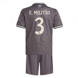 Kinder Real Madrid E.Militao #3 Ausweich Trikotsatz 2024/25 Fußballtrikot