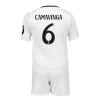 Kinder Real Madrid Eduardo Camavinga #6 Heim Trikotsatz 2024/25 HP Fußballtrikot
