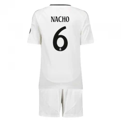 Kinder Real Madrid Nacho #6 Heim Trikotsatz 2024/25 Fußballtrikot