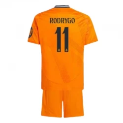 Kinder Real Madrid Rodrygo #11 Auswärts Trikotsatz 2024/25 HP Fußballtrikot