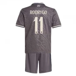 Kinder Real Madrid Rodrygo #11 Ausweich Trikotsatz 2024/25 Fußballtrikot