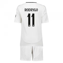 Kinder Real Madrid Rodrygo #11 Heim Trikotsatz 2024/25 Fußballtrikot