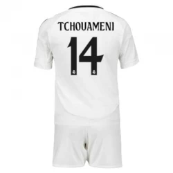 Kinder Real Madrid Tchouameni #14 Heim Trikotsatz 2024/25 Fußballtrikot