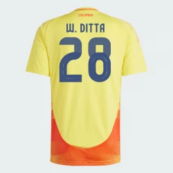 Kolumbien W. Ditta #28 Heim Trikot Copa America 2024 Fußballtrikot
