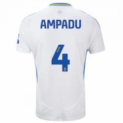 Leeds United Ampadu #4 Heim Trikot 2024/25 Fußballtrikot